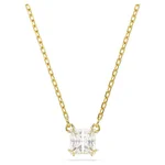 Swarovski Stilla arany színű nyaklánc négyzet kristállyal 5693153