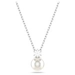 Swarovski Mátrix kristálygyöngy ezüst színű nyaklánc 5693897