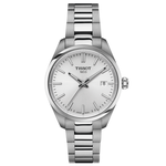 Tissot PR 100 ezüst számlapos quartz női karóra T1502101103100