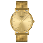 Tissot Everytime arany színű mesh szíjas férfi karóra T1434103302100