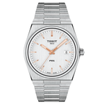 Tissot PRX quartz ezüst számlapos karóra T1374101103100