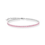Thomas Sabo Ezüst tenisz karkötő rózsaszín cirkóniával A2167-051-9-L19v