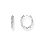 Thomas Sabo Kisebb pávé köves ezüst karika fülbevaló CR730-051-14