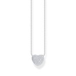 Thomas Sabo Ezüst nyaklánc pávé cirkónia szív medállal KE2277-051-14-L45v
