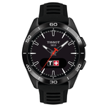 Tissot T-Touch Connect Sport titánium fekete szilikonszíjas solar hybrid okosóra T1534204705104