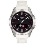 Tissot T-Touch Connect Sport titánium fehér szilikonszíjas solar hybrid okosóra T1534204705103
