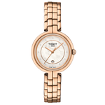 Tissot  Flamingo gyémánt indexes tozé színű gyöngyház női karóra T0942103311602