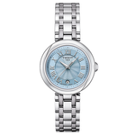 Tissot Belissima kék számlapos ezüst női karóra T1260101113300