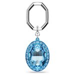 Swarovski Ezüst színű kulcstartó nagy kék kristállyal 5666644