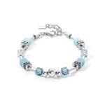 Coeur de Lion GeoCUBE Fusion Spheres jégkék karkötő 4082/30-0720