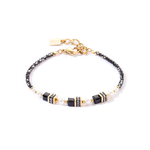 Coeur de Lion Sparkling Pricess arany-fekete karkötő 4567/30-1300