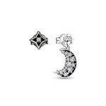 Pandora ékszer Hold és csillag ezüst fülbevaló 292782C01
