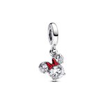 Pandora ékszer Disney Minnie egér sziluett piros masnival charm 793533C01