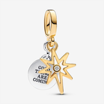 Pandora ékszer Kéttónusú északi csillag charm gyémánttal 763588C01