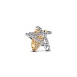 Pandora ékszer Szikrázó csillag kéttónusú charm 763590C01