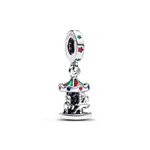 Pandora ékszer Karácsonyi körhinta függő ezüst charm 793586C01