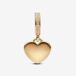 Pandora ékszer Gravírozható shine szív charm 768761C01