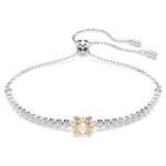Swarovski Mátrix állítható karkötő áttetsző és sárga kristállyal 5690694