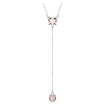 Swarovski Attract Y nyaklánc rózsaszín kristállyal 5723570