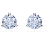 Swarovski Solitaire ezüst színű fülbevaló kék kristállyal 5725002