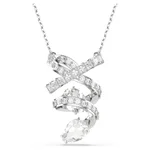 Swarovski Hyperbola ezüst színű nyaklánc áttetsző kristályokkal 5698547