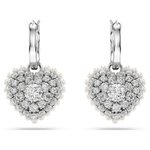 Swarovski Hyperbola ezüst színű szív fülbevaló 5684384