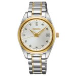 Seiko Ladies Diamond gyémánt indexes bicolor kvarc női karóra SUR582P1