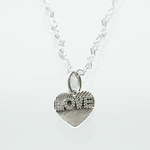Pandora ékszer Gravírozható ezüst szív charm LOVE felirattal szett PSZ93