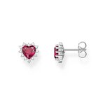 Thomas Sabo Romantikus piros szív ezüst fülbevaló H2315-013-10