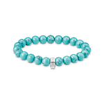 Thomas Sabo Szintetikus türkiz gumis karkötő charmtartóval 