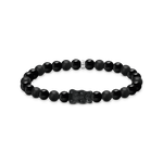Thomas Sabo Obszidián gumis karkötő fekete Haribo gumi macival 