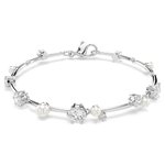 Swarovski Constella ezüst színű tenisz karkötő kristálygyönggyel 5707511