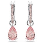 Swarovski Attract ezüst színű fülbevaló rózsaszín kristályokkal 5723566