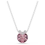 Swarovski Bella V ezüst színű nyaklánc rózsaszín cirkóniával 5724289