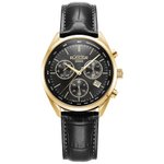 Roamer Pro Chrono fekete számlapos bőrszíjas chronograph férfi karóra 993819488502