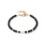 Coeur de Lion Mystic pearl arany-fekete karkötő 1131/30-1314
