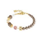 Coeur de Lion GeoCUBE fusion pearl mocha mousse karkötő 5086/30-1100