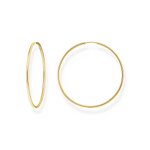 Thomas Sabo 18K arannyal bevont ezüst nagy karika fülbevaló CR729-413-39