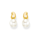 Thomas Sabo Aranyozott ezüst fülbevaló tenyésztett gyönggyel H2320-430-14