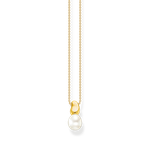 Thomas Sabo Aranyozott ezüst nyaklánc tenyésztett gyönggyel KE2318-430-14-L45v