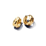 Pandora ékszer Hullámos karika shine fülbevaló 263874C00