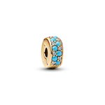 Pandora ékszer Türkiz shine szilikonos klip 763902C01