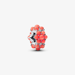 Pandora ékszer Korall színű óceáni ezüst charm 793897C01