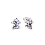 Pandora ékszer Disney Stitch és Angel ezüst fülbevaló 293741C01