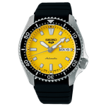 Seiko 5 Sports SKX Redux in Ki-iro Yellow szilikonszíjas férfi karóra SRPL87K1