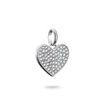 Thomas Sabo Gravírozható pávé szív ezüst connect charm CC1277-051-14