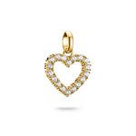 Thomas Sabo Kivágott szív aranyozott ezüst connect charm CC1237-414-14