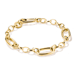Thomas Sabo Aranyozott ezüst karkötő 3 nyitható szemmel 