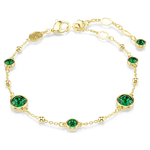 Swarovski Imber arany színű karkötő zöld kristállyal 5730676