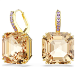 Swarovski Millenia négyszög barna kristály fülbevaló 5725744